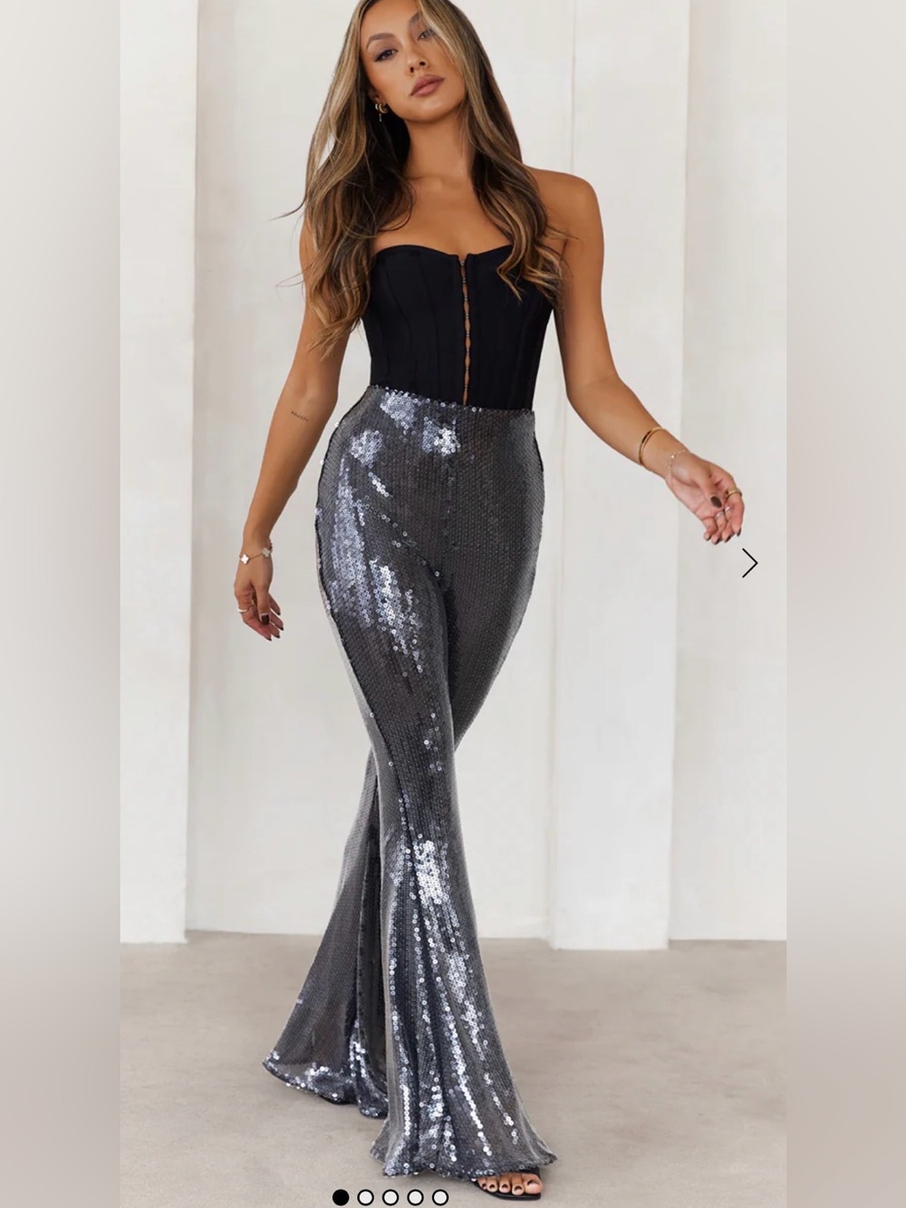Sequin Flare Pants